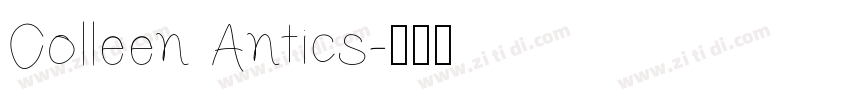 Colleen Antics字体转换